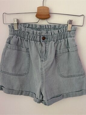 Rylee + Cru denim paperbag shorts Sz 12